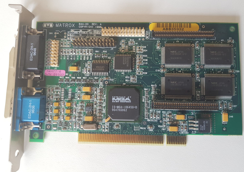 PCI Matrox Grafikkarte gs-green-retro-it.de